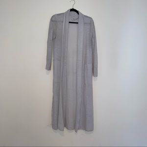 Aritzia/Babaton Light Gray Sweater Coat